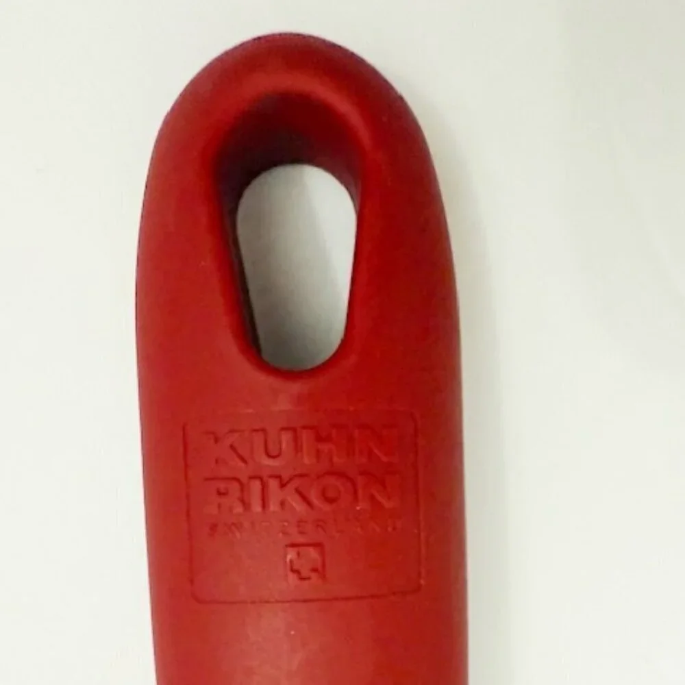Set of 2 Kuhn Rikon Meat Fork & Scoop Red Swiss Kitchen Tool Stainless Steel